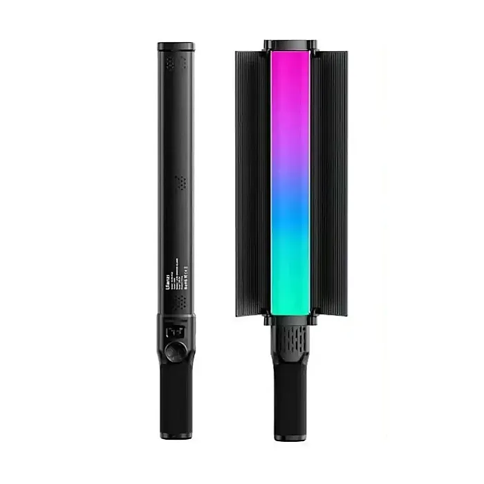 ULANZI VL360 Upgrade 38W RGB Handheld Light Wand LED Video Light Stick with Barndoor, 360°Full Color 2500K-10000K CRI94+ Photography Tube Lighting Stick with 20 Preset Scenes 3400mAh Battery.